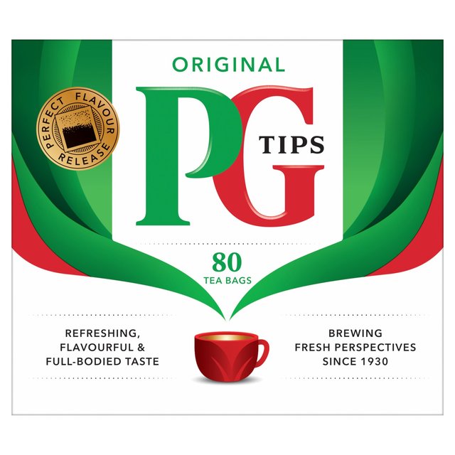 أكياس الشاي الأسود الأصلية القابلة للتحلل من PG Tips، 80 كيسًا في كل عبوة