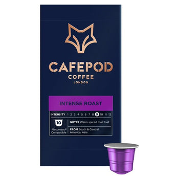 Cafepod intenso asado nespresso compatible de café de café de aluminio 10 por paquete