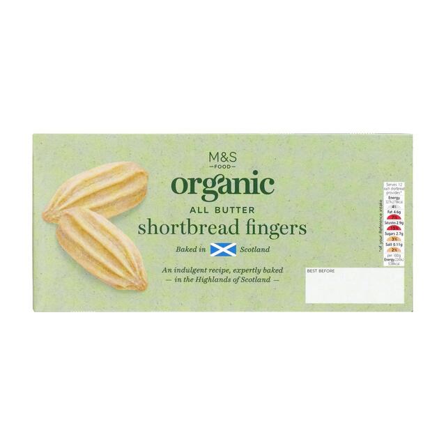 M&S Organic All Butter Shortbread Fingers 175g