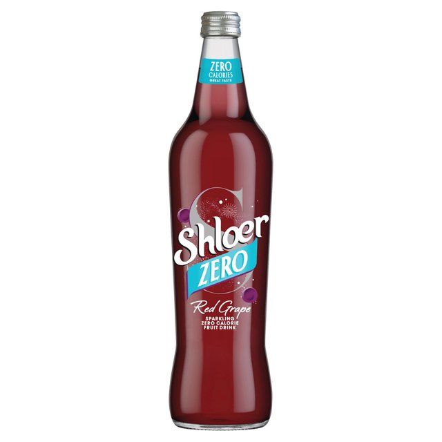 Shloer Leichtes rotes Trauben -Sparkling -Saftgetränk 750 ml