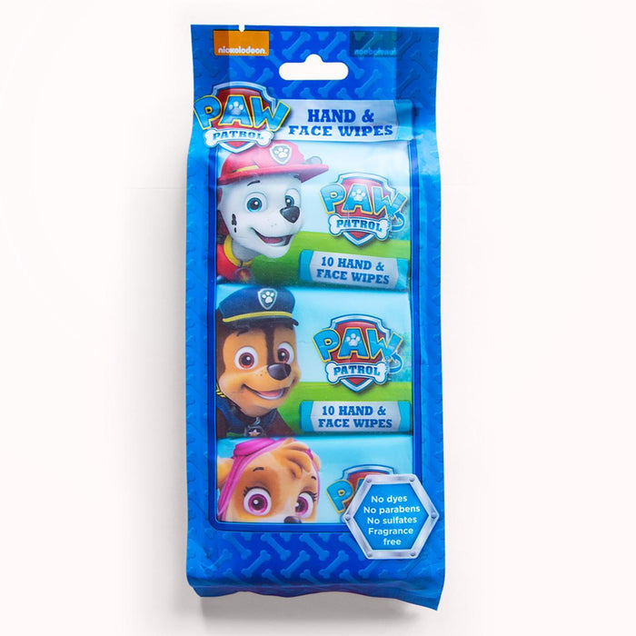 Paw Patrol Hand & Face Wet Wipes Multipack 3 per pack