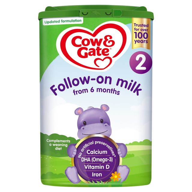 Cow & Gate 2 Sigue en la fórmula de leche de bebé 800G