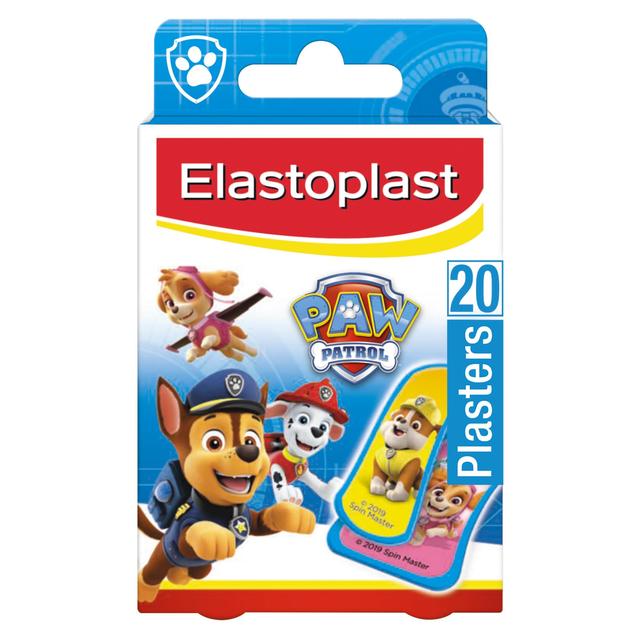 لصقات Elastoplast Nickelodeon Paw Patrol للأطفال، 20 قطعة في كل عبوة
