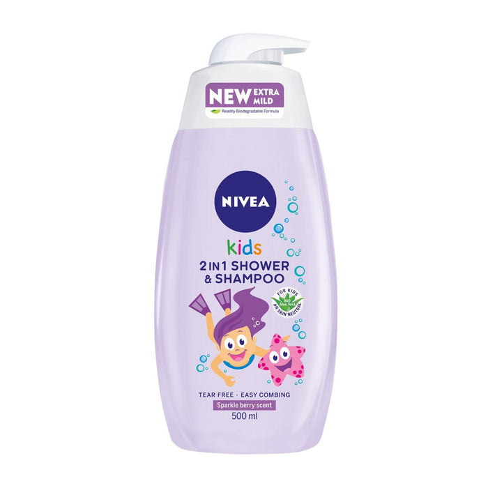 NIVEA Spary Berry 2 in 1 Shero & Shampoo 500ml