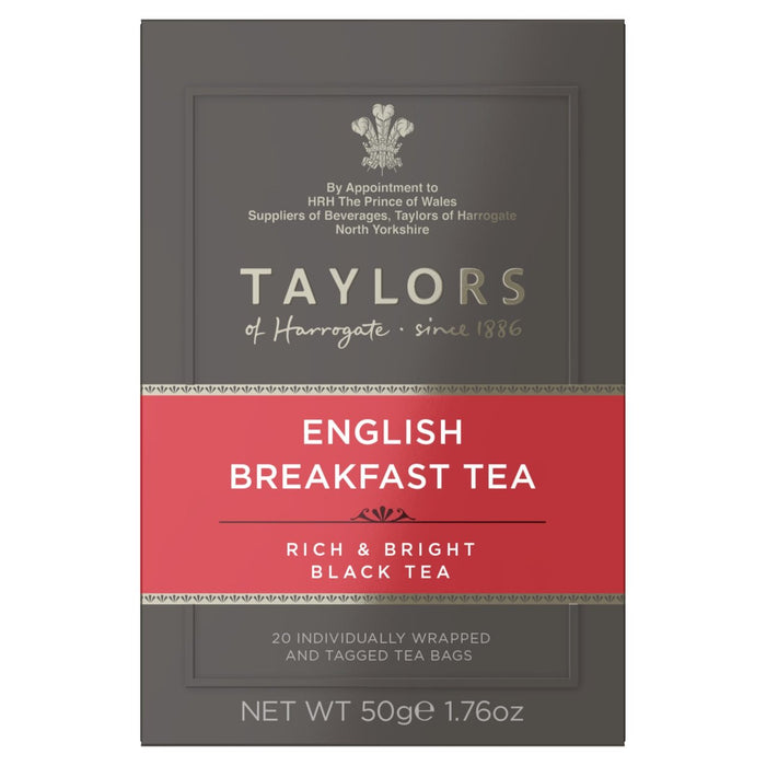 تايلورز شاي الإفطار الإنجليزي، 20 كيسًا في كل عبوة