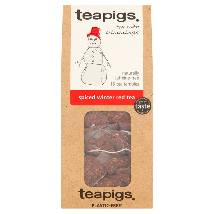 أكياس الشاي الأحمر الشتوي المتبل من Teapigs، 15 كيسًا في كل عبوة