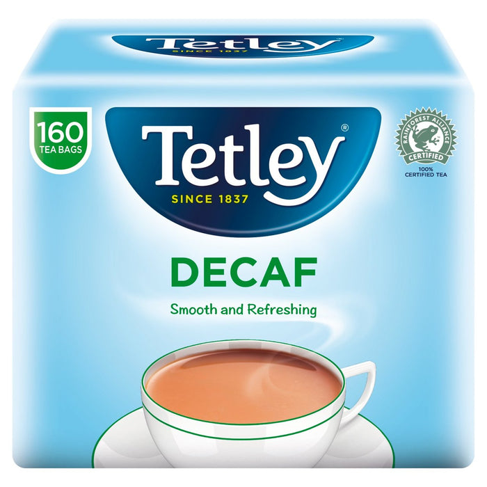Sachets de thé décaféinés Tetley 160 par paquet