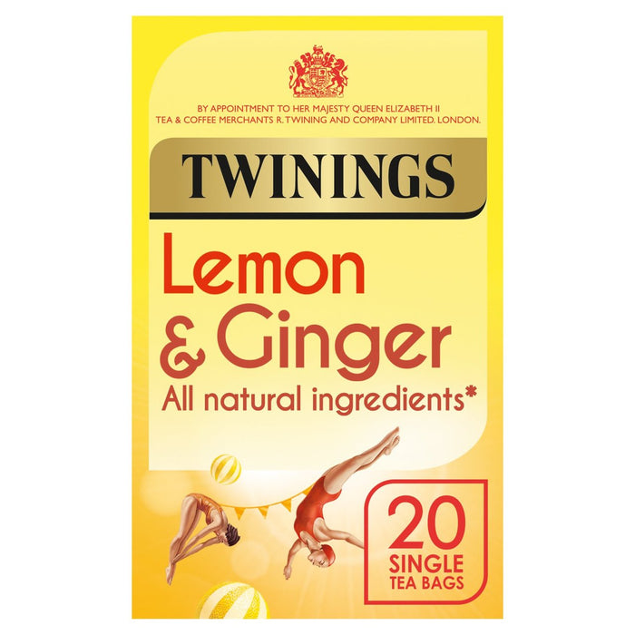 تويننجز شاي الليمون والزنجبيل 20 كيس شاي