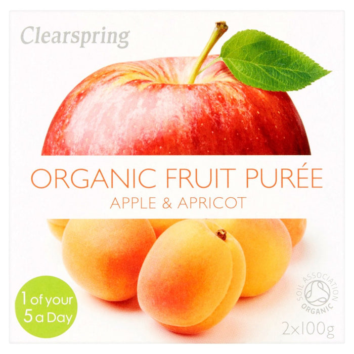 كليرسبرينج - حلوى التفاح والمشمش العضوية 2 × 100 جرام