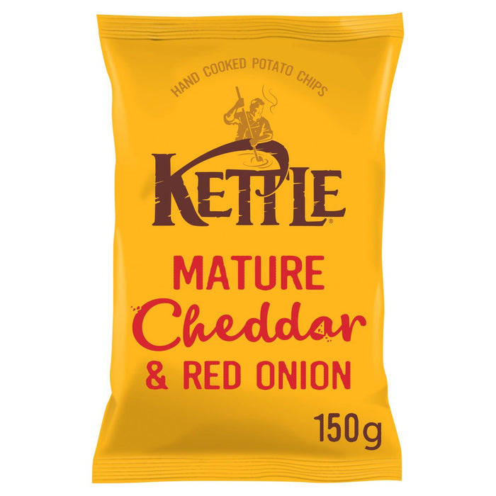 Kessel -Chips reifen Cheddar & Rote Zwiebel 150g