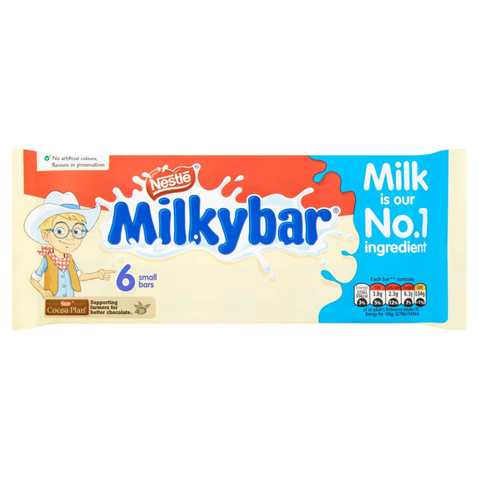 ميلكي بار شوكولاتة بيضاء للأطفال عبوة متعددة 6 × 12 جم