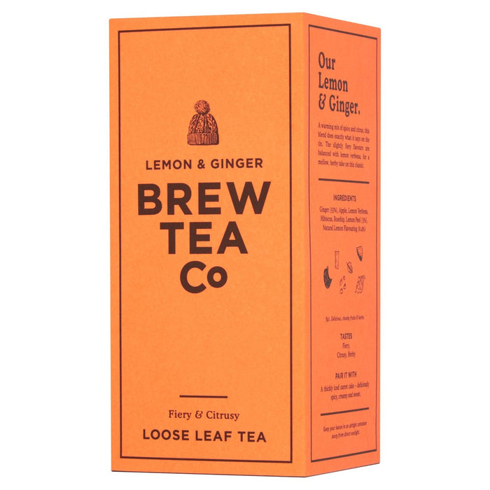Brew Tea Co Lemon & Ginger Thé à feuilles lâches 113g