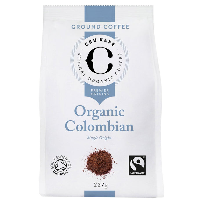 CRU Kafe - القهوة الكولومبية المطحونة العضوية ذات التجارة النزيهة، 227 جم