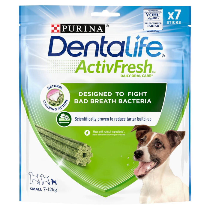 Dentalife ActivFresh علاج الكلاب الصغيرة عصا الأسنان 7 العصي