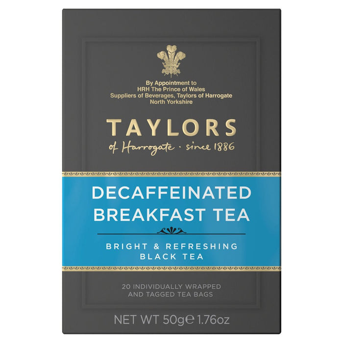 Taylors entkoffeinierte Frühstück Teebeutel 20 pro Pack