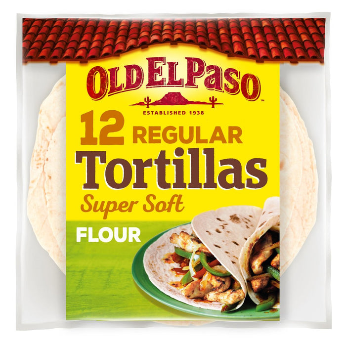 Old El Paso Super Soft Mehl Tortilla Fajitas Family Pack 12 pro Pack
