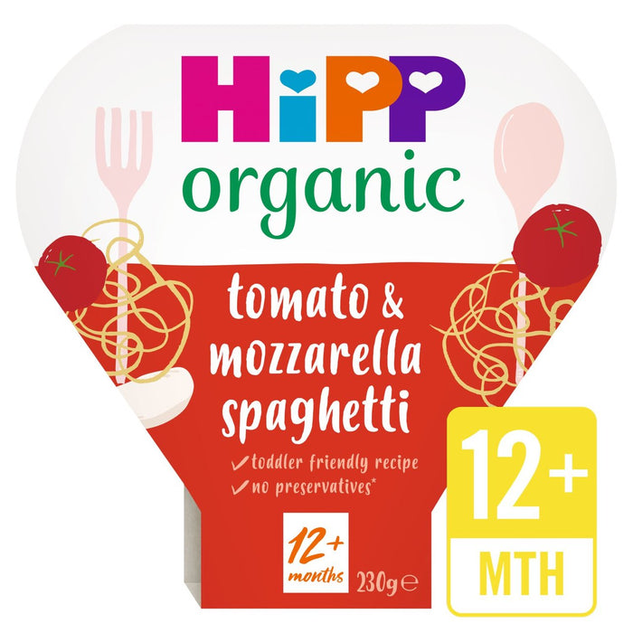 HiPP معكرونة عضوية متعرجة مع صلصة الطماطم والموزاريلا اللذيذة 230 جرام