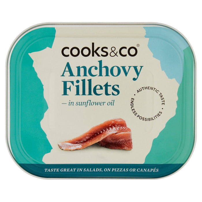 Cooks & Co Fipets Anchovy dans l'huile 365G