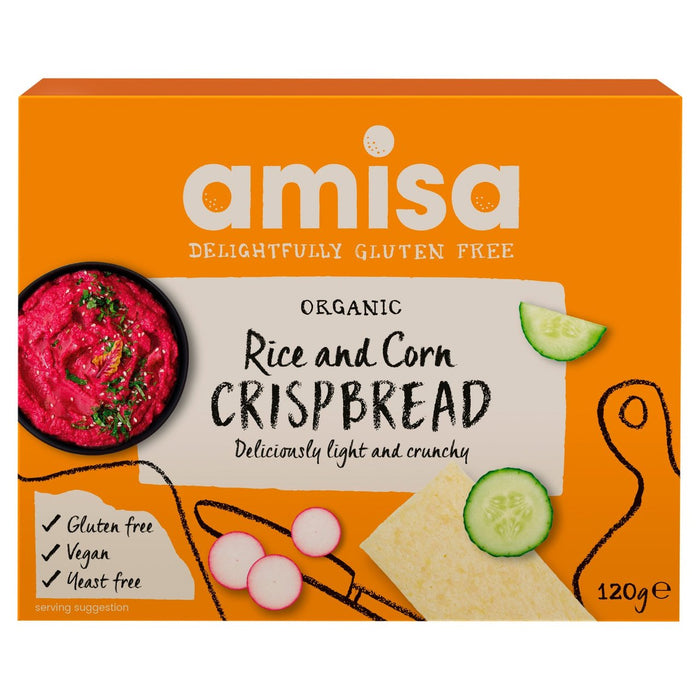 أميسا - خبز الأرز والذرة العضوي الخالي من الغلوتين 120 جرام