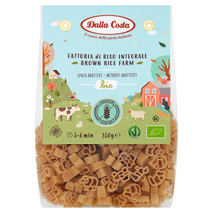 دالا كوستا معكرونة مزرعة الأرز البني العضوية الخالية من الغلوتين 250 جرام