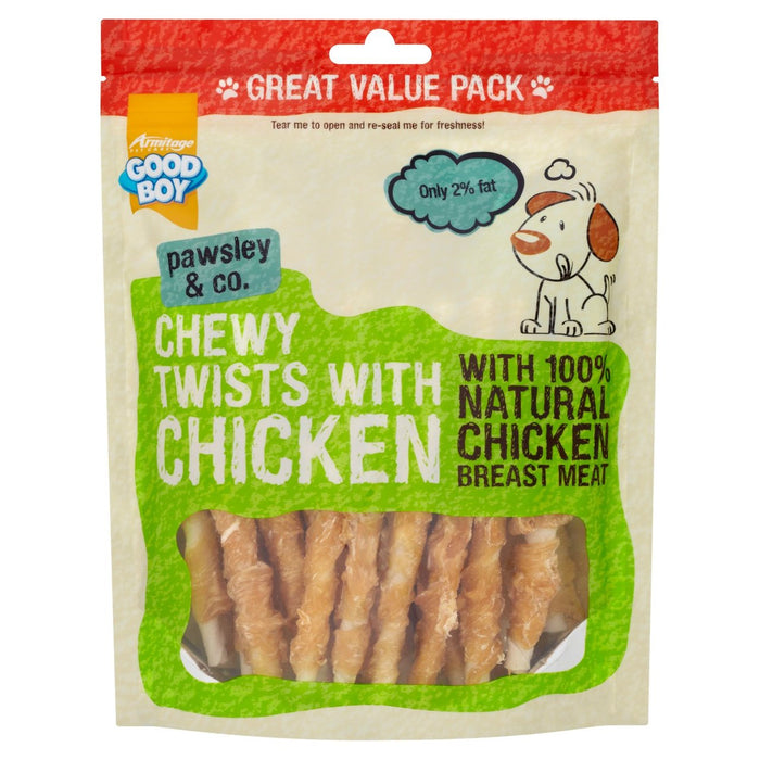 Bon garçon Twisters de poulet Chewy Twisters pour chiens 320G