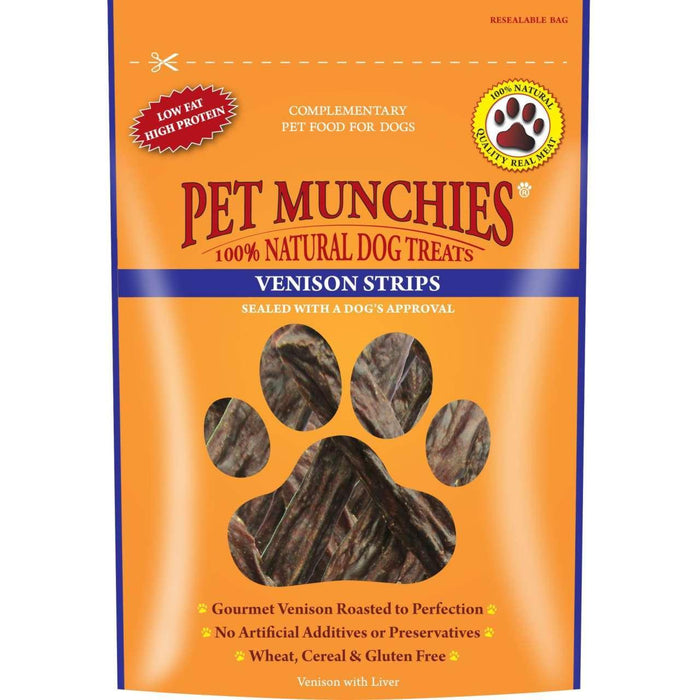 Pet Munchies 100% Natural Strips Treats de chien 75g