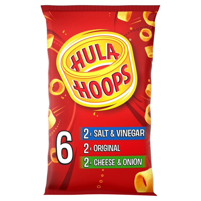Hula Hoops Variety Multipack رقائق البطاطس 6 في كل علبة