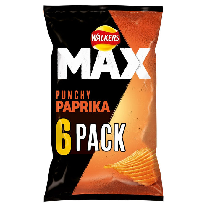 ووكرز ماكس بابريكا Multipack رقائق البطاطس 6 في كل عبوة