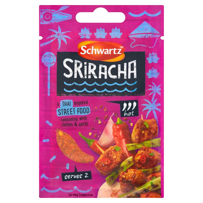 Schwartz Sriracha thai Street Food -Gewürz 14g